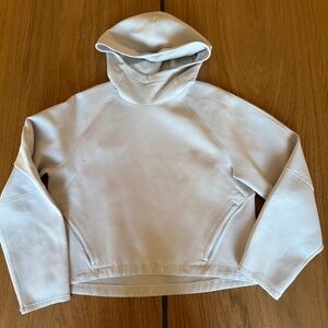 Lululemon Funnel Neck Hoodie- Light Gray, Size Small